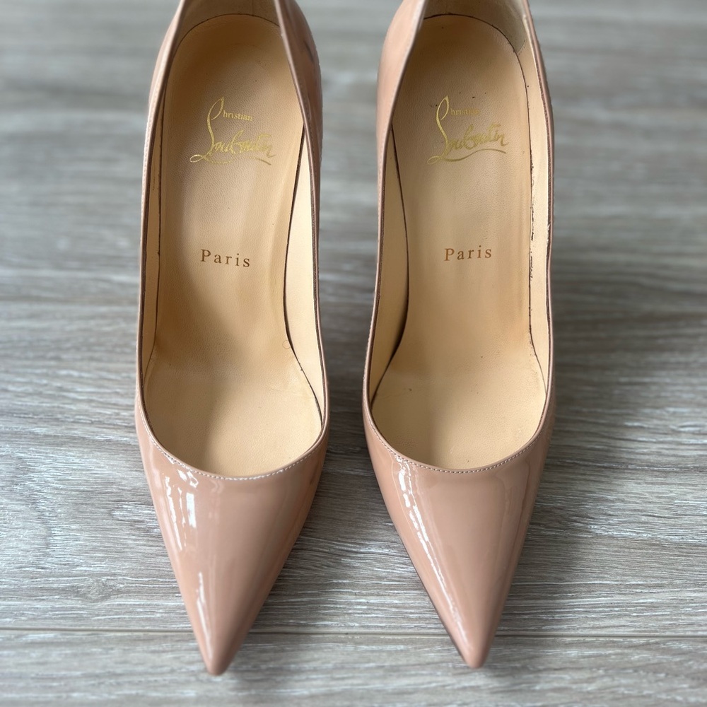 Nude Patent Christian Louboutin Heels size 37.5